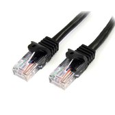 Startech 45PAT3MBK - Cat 5 UTP-kabel - RJ45 - 3 m - Zwart