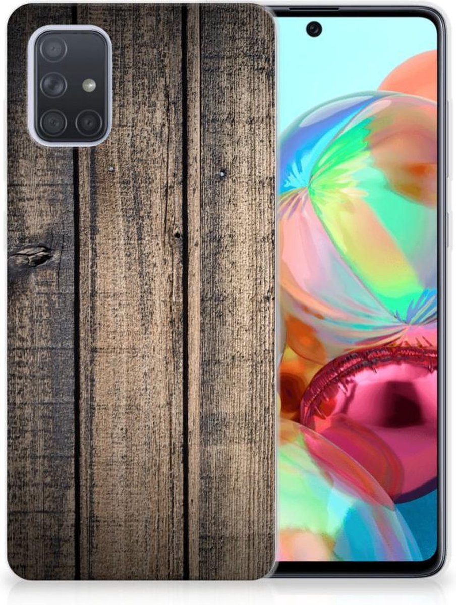 Samsung Galaxy A71 Bumper Hoesje Steigerhout