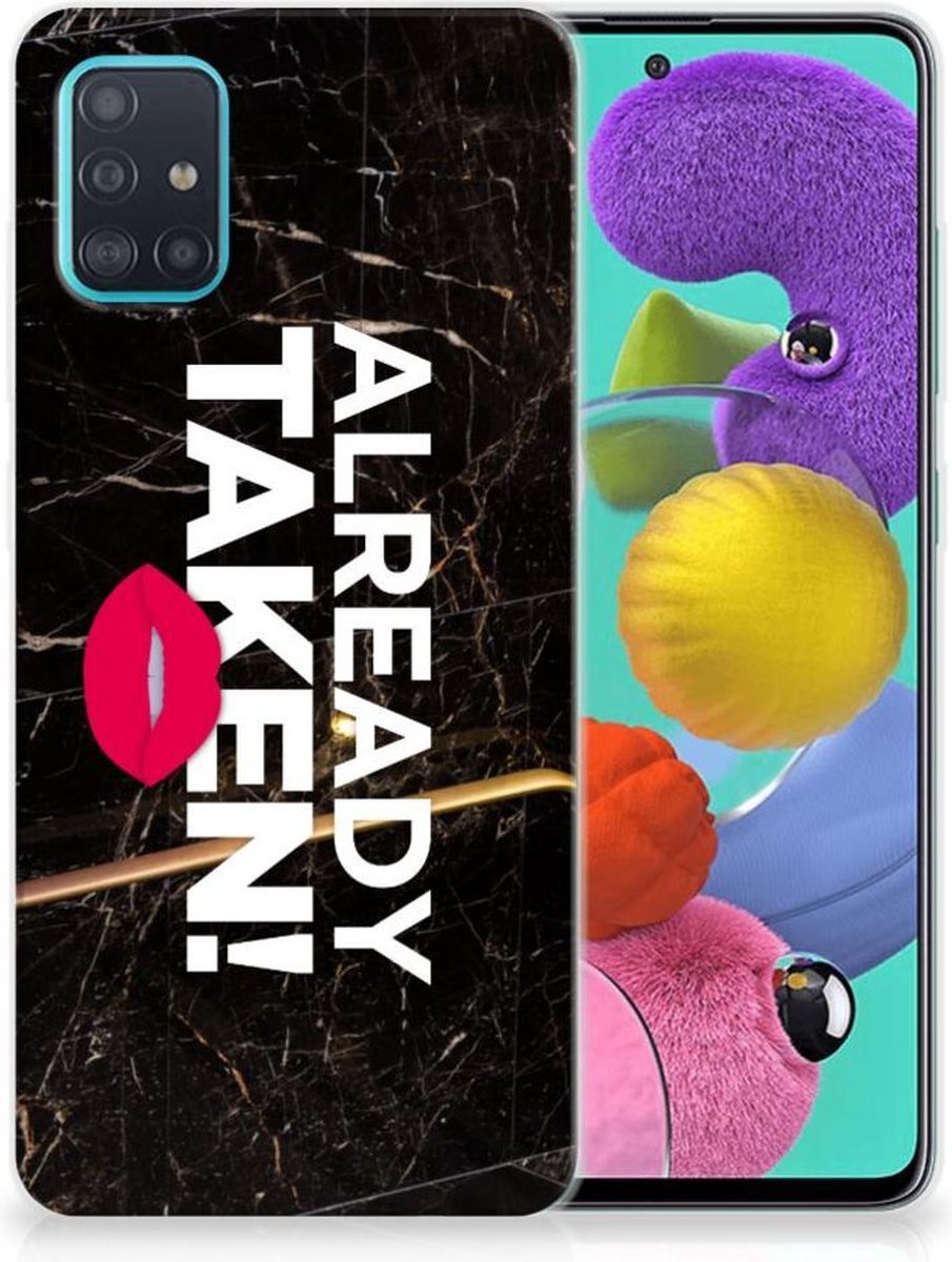 Samsung Galaxy A51 Siliconen hoesje met naam Already Taken Black