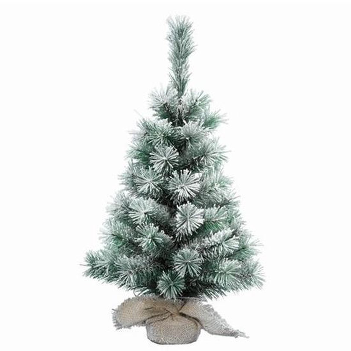 2x Mini kerstbomen besneeuwd cm - Kleine kerstboompjes met sneeuw | bol.com