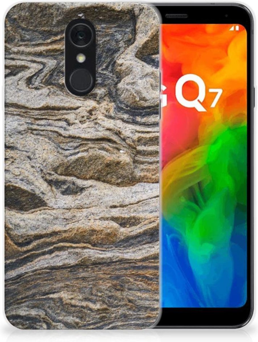 LG Q7 TPU Siliconen Hoesje Steen