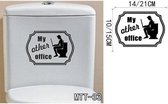 3D Sticker Decoratie Nieuw Hot verkoop Stijlen van badkamer Muurstickers Wc Woondecoratie Waterdichte muurstickers voor wasruimte Muurtattoo Home Decor - MTT33 / Large