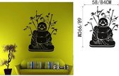 3D Sticker Decoratie Poster Klassieke religie Boeddhisme Boeddha Muurstickers Home Decor Verwijderbare Vinyl Art Sticker voor de woonkamer - FX11 / L