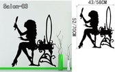 3D Sticker Decoratie Nagelsalon Vinyl Muurtattoo Nagels & Schoonheidssalon Vernis Polish Manicure Muursticker Schoonheidssalon Nagel Bar Raamdecoratie - Salon83 / Small
