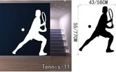 3D Sticker Decoratie Tennis Tennis Vinyl Muurstickers voor de woonkamer Sportkunst aan de muur Decals Gym speler muurschilderingen Wallpaper - Tennis11 / Small