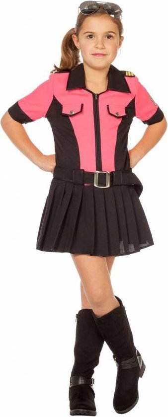 Wilbers & Wilbers - Politie & Detective Kostuum - Razend Roze Politie - Meisje - roze - Maat 152 - Carnavalskleding - Verkleedkleding