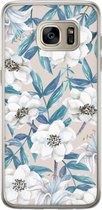 Samsung Galaxy S7 Edge siliconen hoesje - Touch of flowers