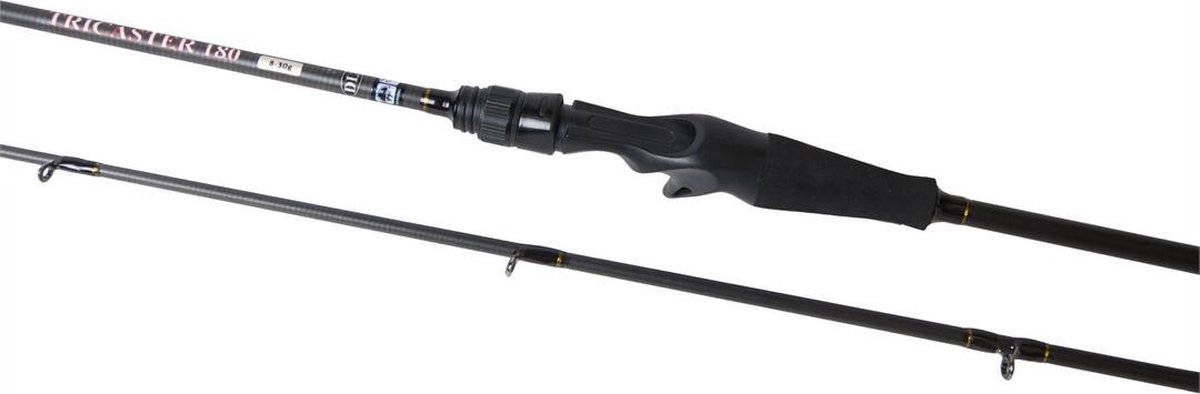DLT Tricaster - Baitcasthengel - 1.80m - 8-30g - Roofvis - Zwart