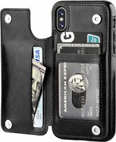 Wallet Case  geschikt voor Apple iPhone Xs Max - zwart