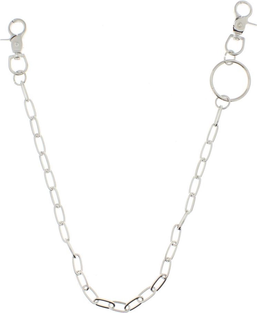 Zac's Alter Ego - Large Oval Links Sleutelhanger - Zilverkleurig