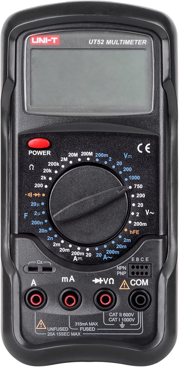 Digitale Multimeter voor Weerstand en Spanning met Akoestische Testfunctie