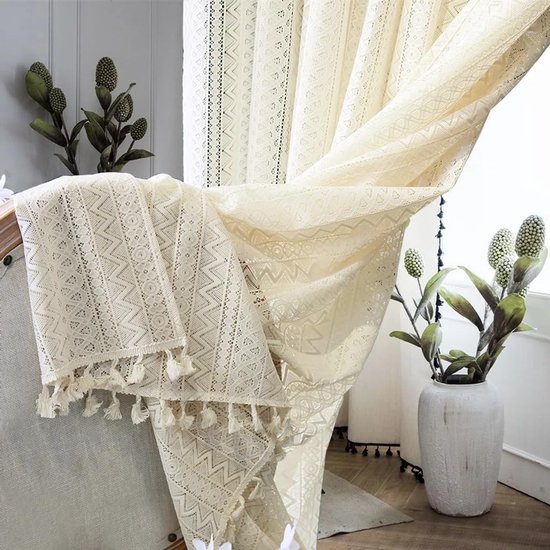 Lucca 240/270 SidePRO Gordijnenset Daisy White - REDA Tenten