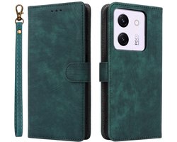 Coverup Hoesje - Geschikt voor Xiaomi Poco M7 Pro 5G Hoesje - Coverup Book Case met Koord - Groen