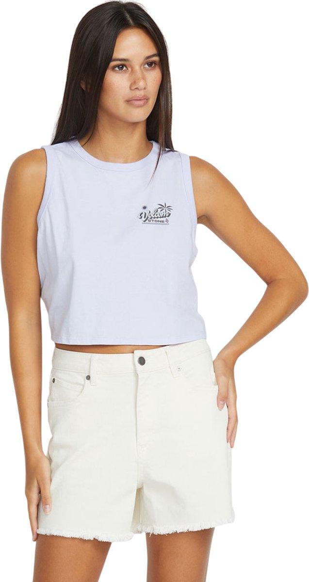 Volcom Womens Stn Step Hirise Shirt Bone