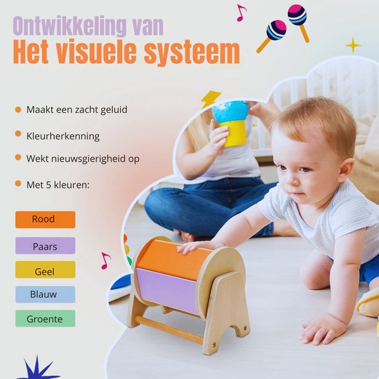 Rotatie paneel voor sensorische vloertegel - rond of vierkant - Toys