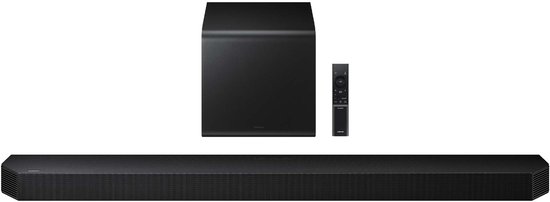 Samsung HW-Q800F/ZF, 5.1.2 canaux, 400 W, DTS 5.1, DTS Express, DTS- HD Master Audio, DTS:X, Dolby Atmos, Dolby Digital Plus, Dolby TrueHD, 39 W, caisson de basses actif, sans fil
