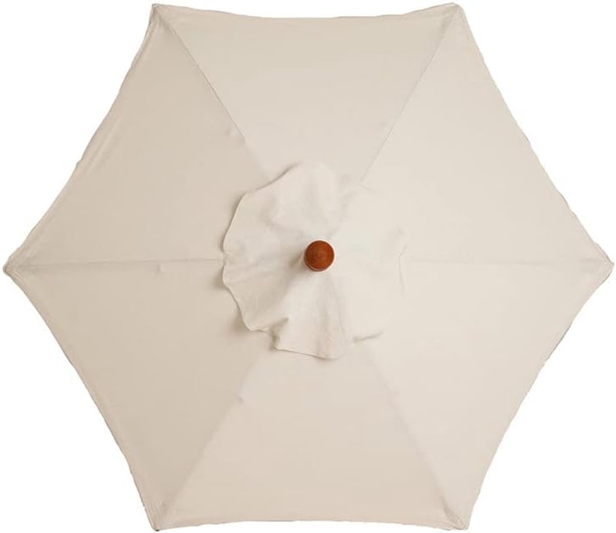 Beschermende beige afdekking voor tuinparasol, geschikt voor 3-meter parasols.