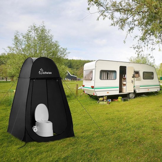 Pop-up Douchetent, Toilettent, Omkleedtent, Draagbare Camping Douchecabine, Toilettent, Mobiele Kleedkamer, Houten Tent voor Buiten, Privacyscherm, Ruime Privétent, Opslagtent voor van Merkloos — afbeelding 5