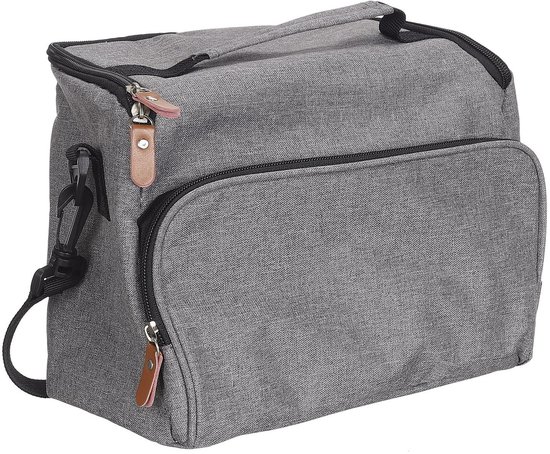 Cook Concept Koeltas - voor lunchpakket of drankjes - 7 liter - 26 x 12 x 21 cm - Draagband - Grijs - Picknick tas van Cook Concept — afbeelding 2