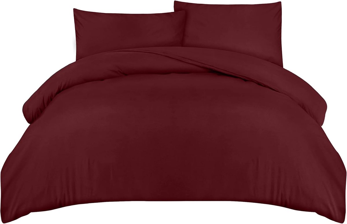 Ibenzoa® Zachte en Duurzame Bedlinnen Set - 200x200 cm met Twee Kussenslopen - Natuurlijke Vezels
