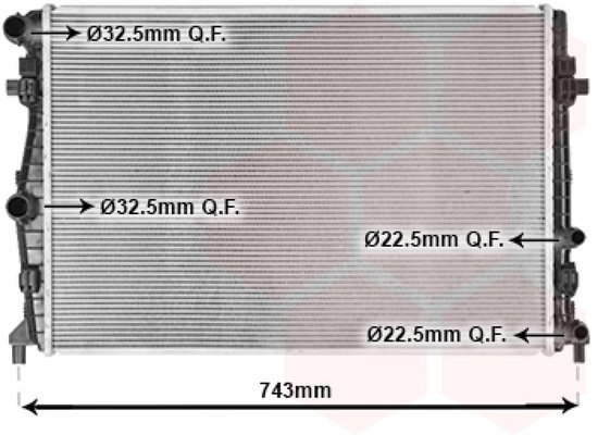 Van Wezel - RADIATOR VOOR AUDI A1 GB 2018- 2Q0121253A | bol