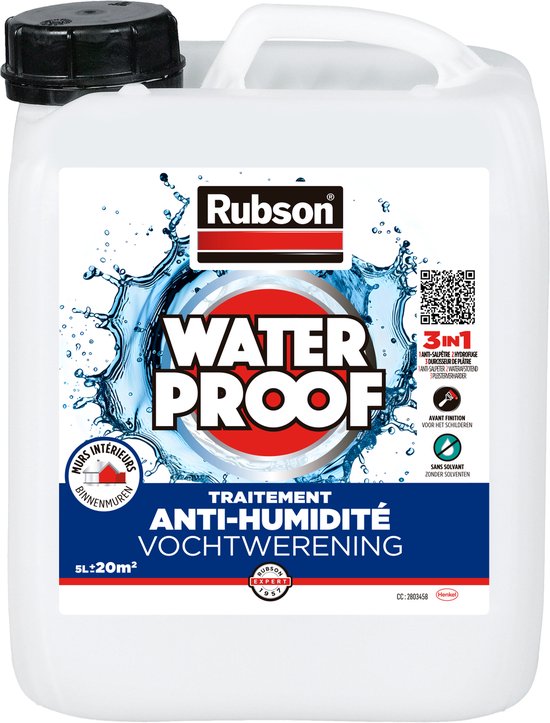Rubson humides de revêtement Rubson , 5 litres, Wit