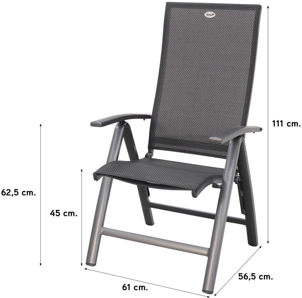 Hartman Valentino/Ventaro verstelbare ovale tuinset 240x115 cm. - Antraciet – foto 6