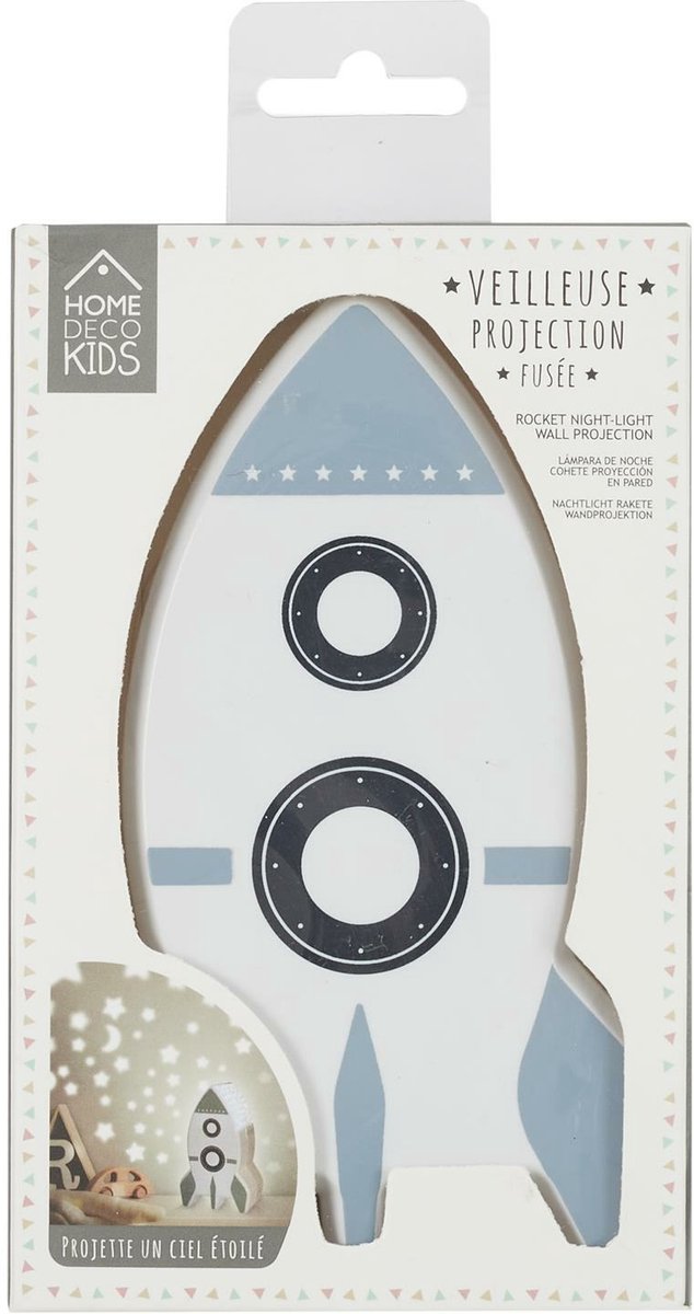 Home Deco Kids - Nachtlampje raket met muurprojectie van Merkloos — afbeelding 4