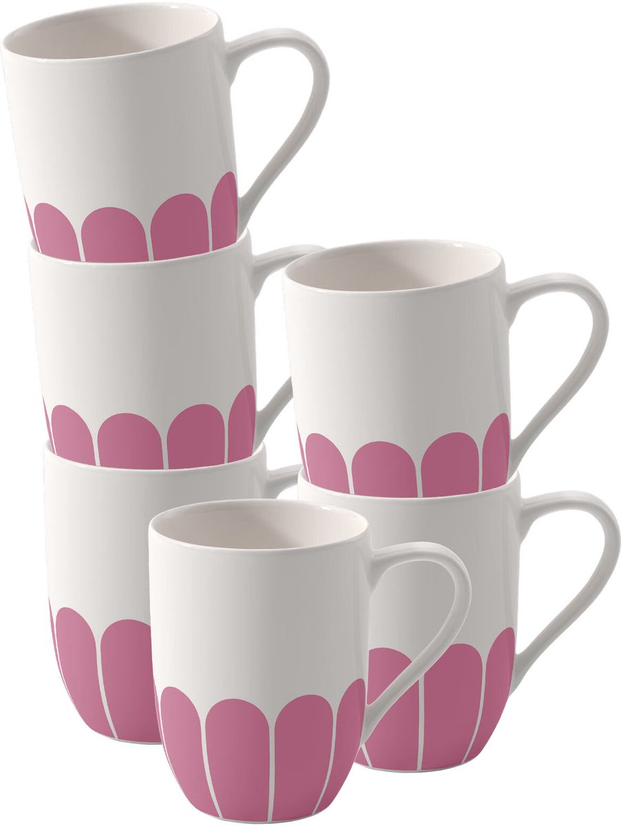 Henkelbecher Fleur Couleur 290 ml Set van 6