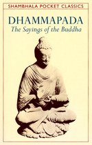 Boek kaft met een beeld van Boeddha en de titel Dhammapada. The Sayings of the Buddha.