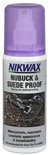 Nikwax Nubuck & Suede Proof spray fles met paarse dop.