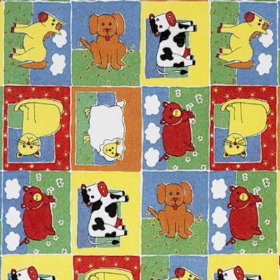 Papier cadeau Animaux de la Animaux de la ferme - 30 à 100 cm de large / 200 mètres par rouleau |variante: 50 cm / 200 mtr.