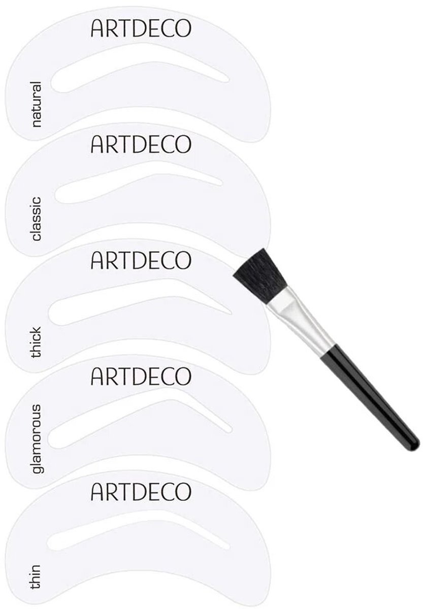 Artdeco - Eye Brow Stencils With Brush -