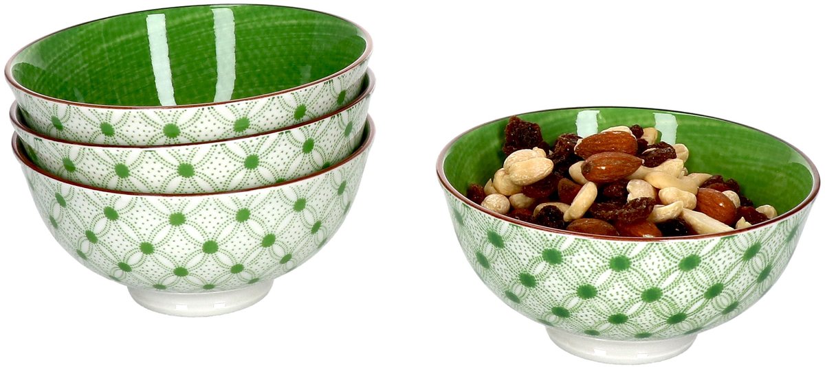 Set van 4 kommen 12cm Lime Rio - Ritzenhoff 744781