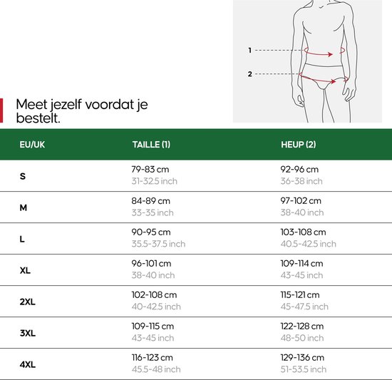 DANISH ENDURANCE Boxers de Bamboe Men's Sous-vêtements - confort de port ultime - 6 paires - Taille XL