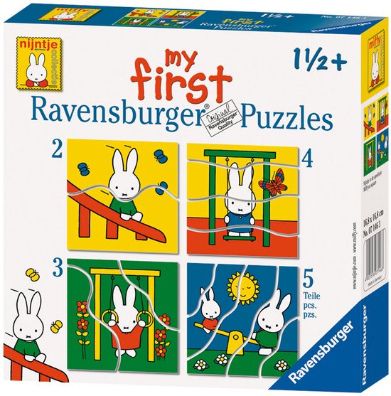 Ravensburger nijntje My First Puzzels -2+3+4+5 stukjes - kinderpuzzel