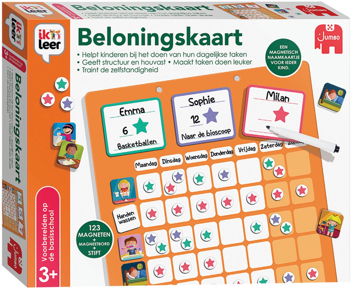 Jumbo - Ik Leer - Beloningskaart - Leersysteem - Vanaf 3 jaar - Educatief spel
