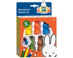 Nijntje stempels, 5 stuks zelf inktend, stempelen, stempelset - creatief peuter kleuter speelgoed - vanaf 3 jaar - Bambolino Toys knutselen junior