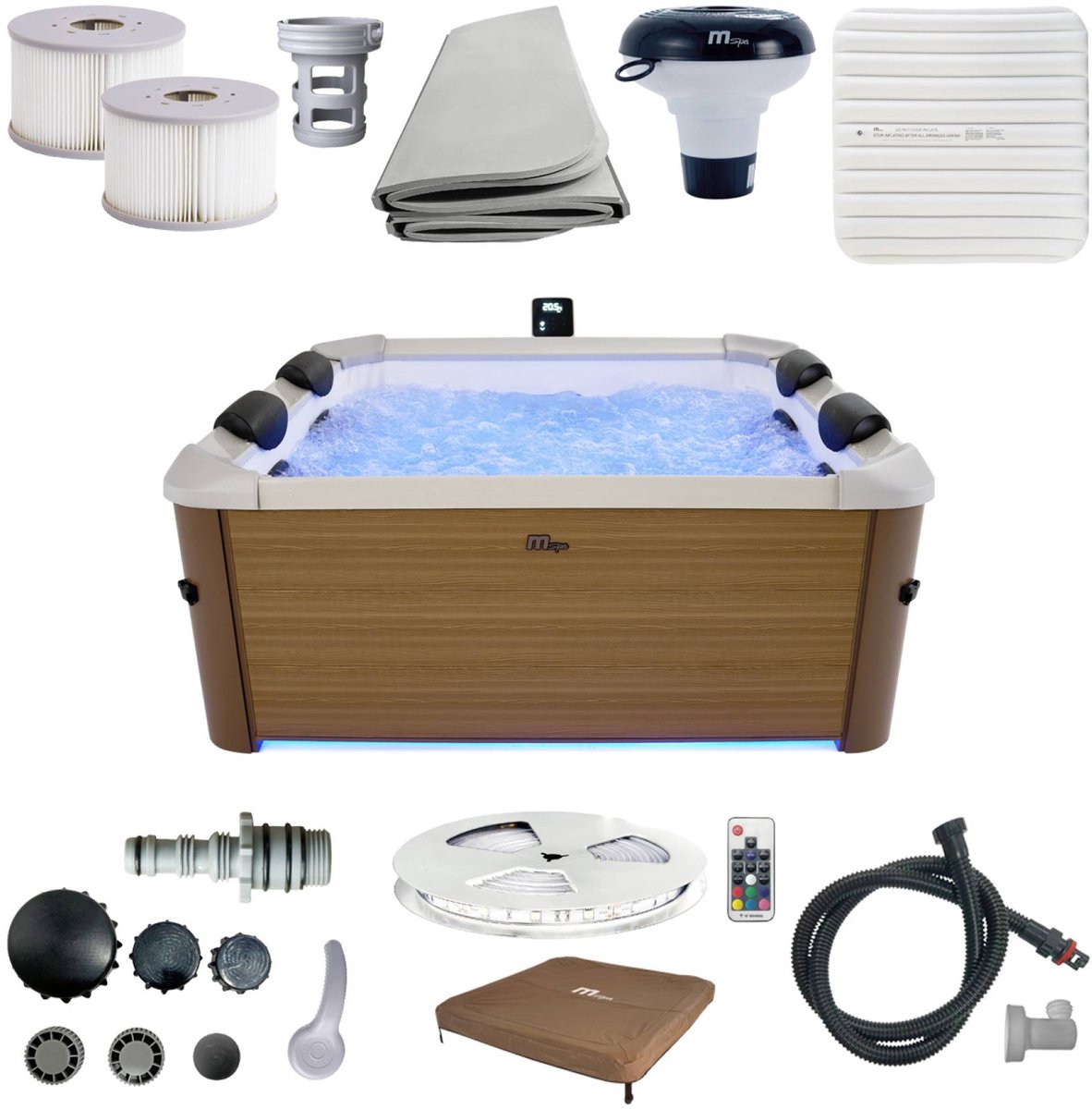 Mspa Spa Oslo Amber - Opblaasbare jacuzzi met hydromassage - afbeelding 3