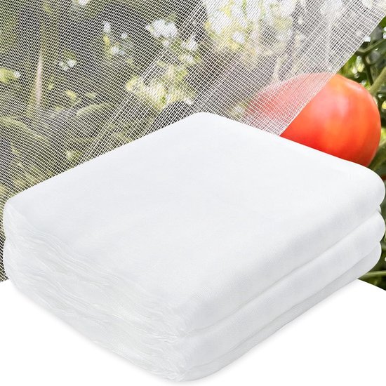 Allecto Premium - Voor de tuin: Fijnmazig plantenbeschermingsnet 2,5m x 7,5m