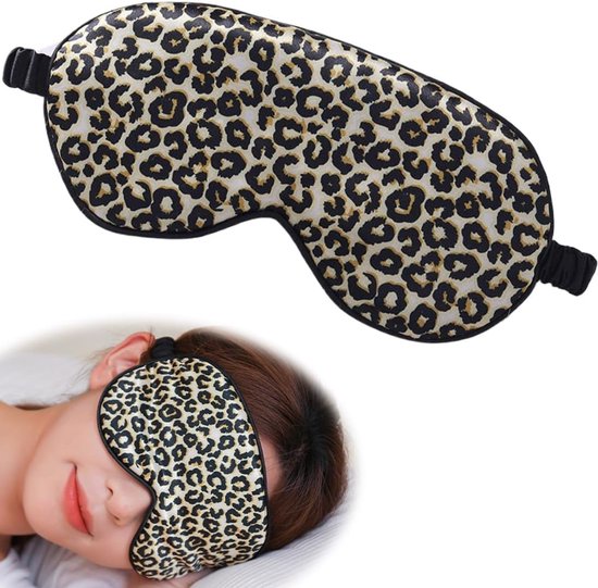 LULUSILK 100% zijde, verstelbaar slaapmasker, oogmasker, slaapbril voor dames en heren, roze