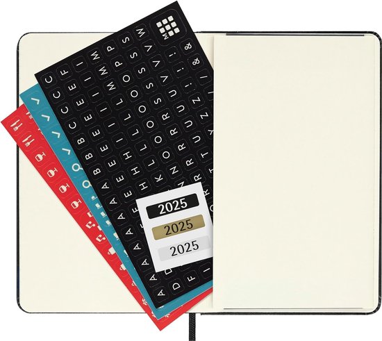 Moleskine Weekplanner Zakformaat – Zachte Kaft, 12 Maanden, Zwart, Met Elastische Sluiting En Lint
