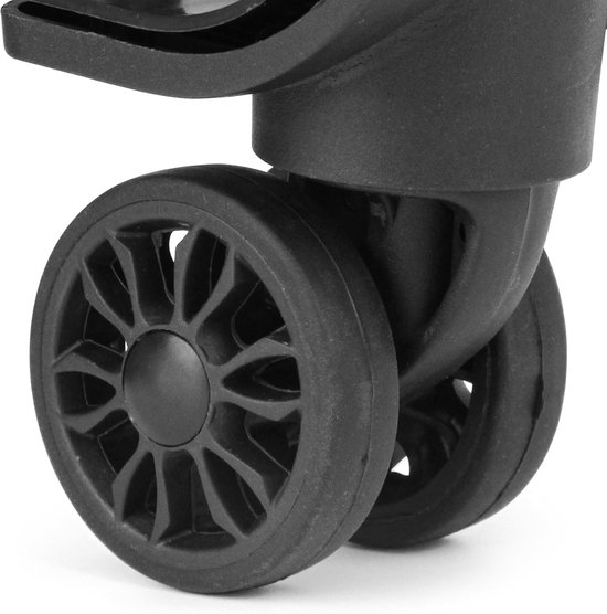 Reservewielen voor kinderwagen, voor- en achterwielen voor kinderwagen, 360 graden draaibaar, duurzaam en slijtvast, voor kinderwagen Yoyo Yoya (een paar voorwielen