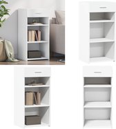Dressoir 45x42,5x93 cm bewerkt hout gerookt eikenkleurig kopen