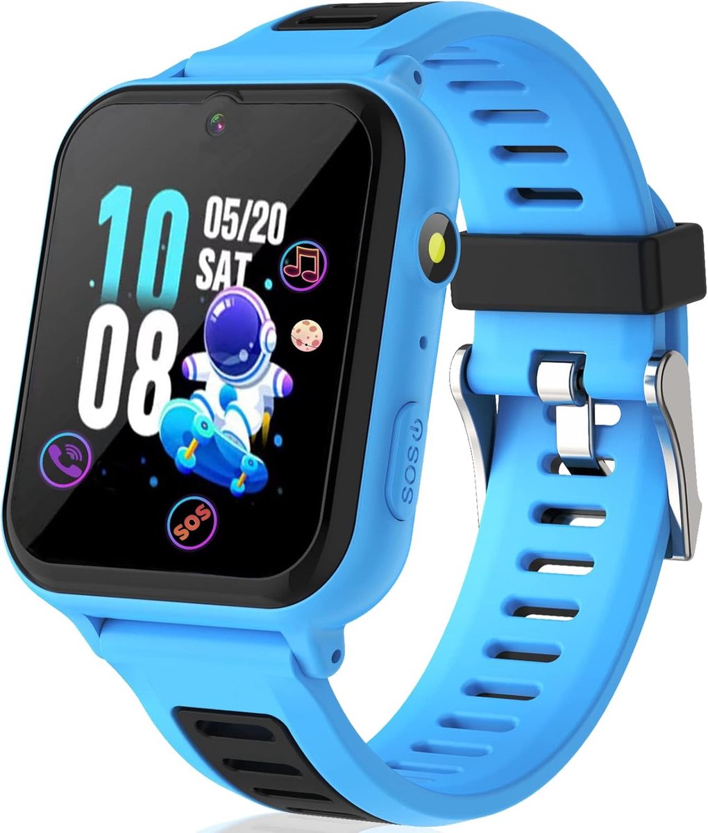 Slimme Horloge voor Kinderen - 2-Weg Communicatie, SOS-functie, Educatieve Spelletjes, Muziek & Camera - Cadeau voor Jongens en Meisjes 3-14 jaar