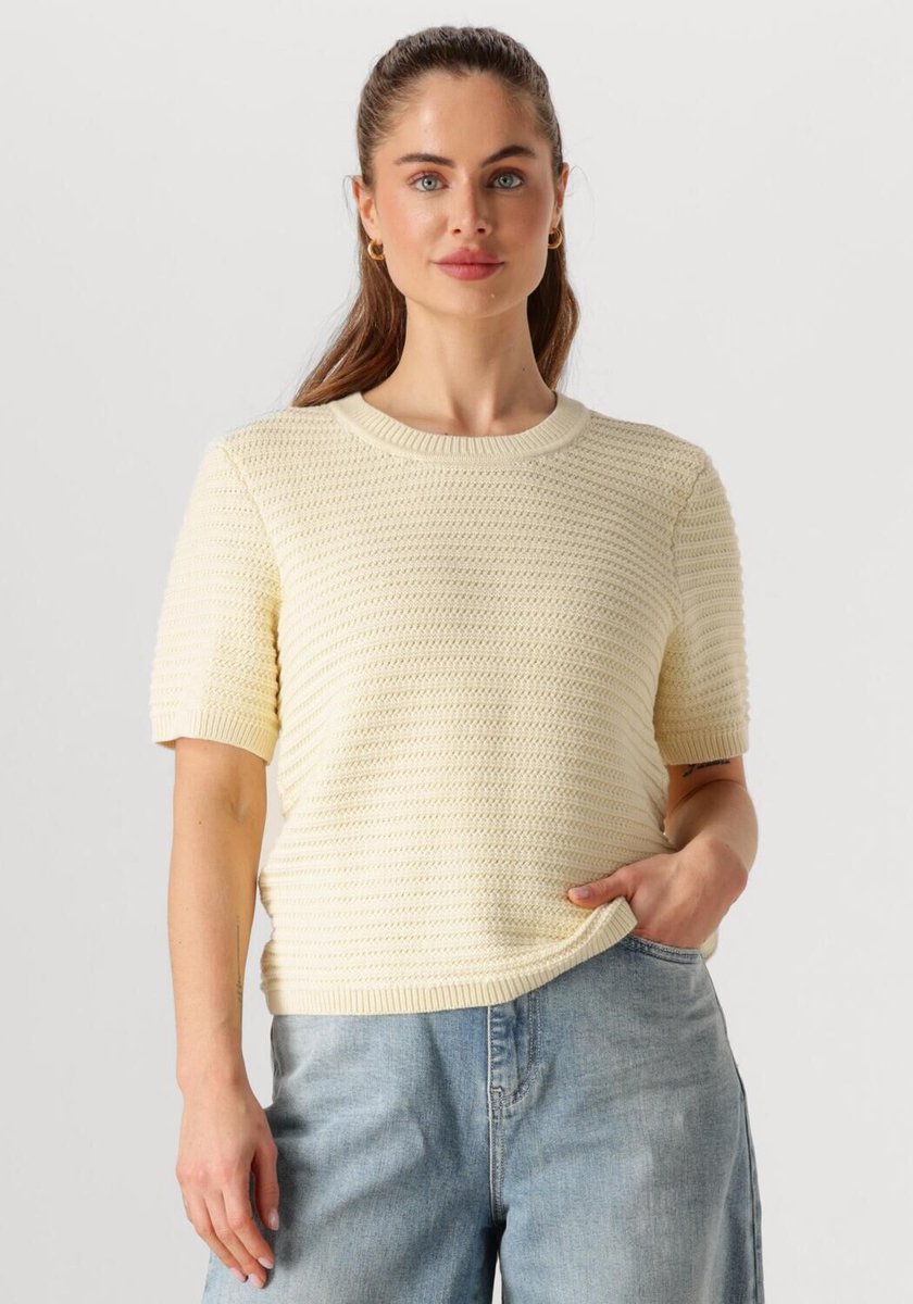 Circle Of Trust Ariella Knit Truien & vesten Dames - Sweater - Hoodie - Vest- Butter yellow - Maat XS