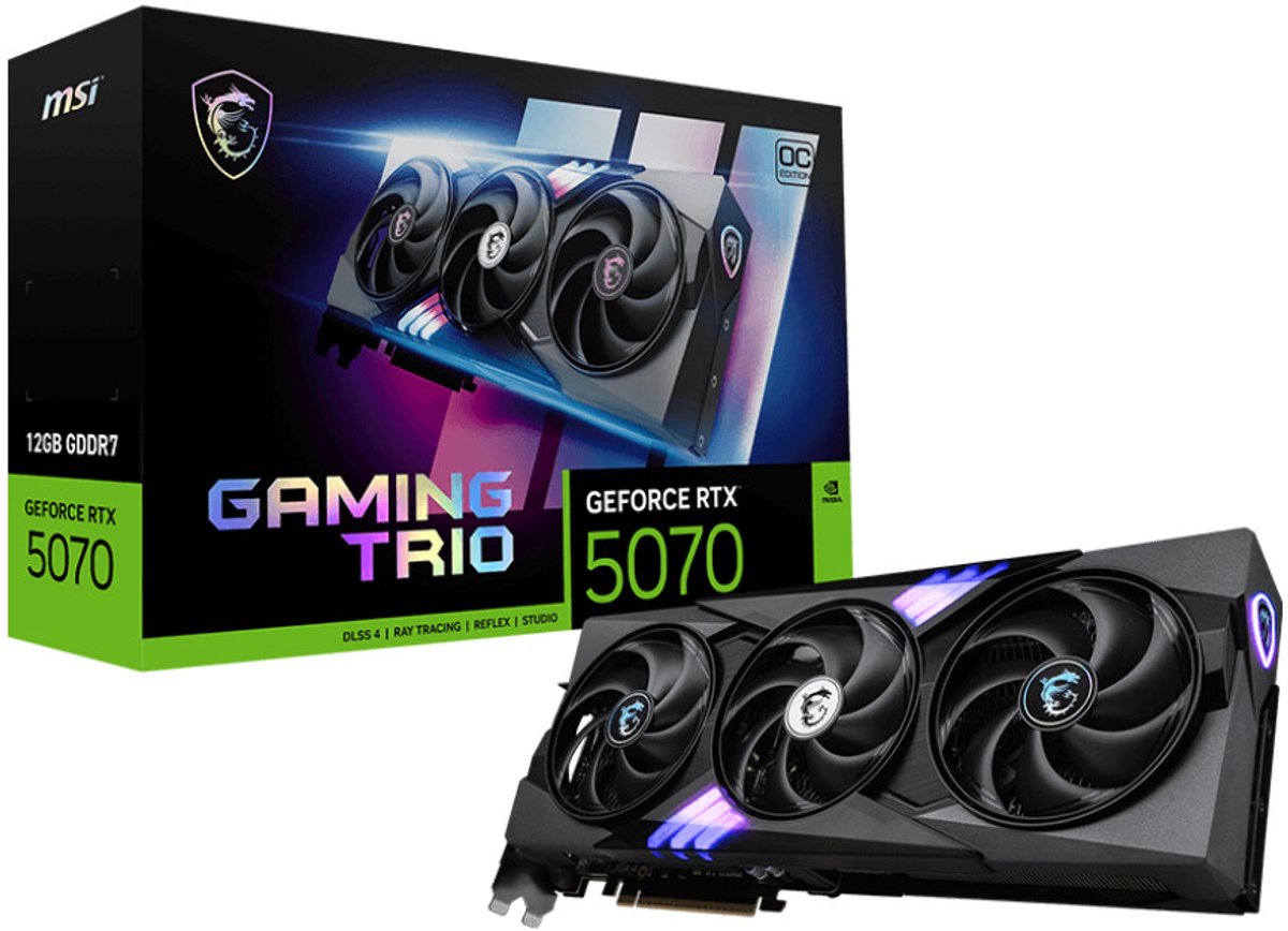 MSI GAMING GeForce RTX 5070 12G TRIO OC NVIDIA 12 GB GDDR7
