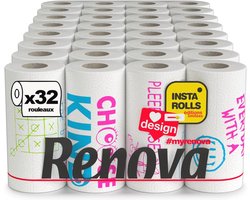 Decoratieve Handdoeken 2-laags - 32 Rollen in Instagrammable Motief