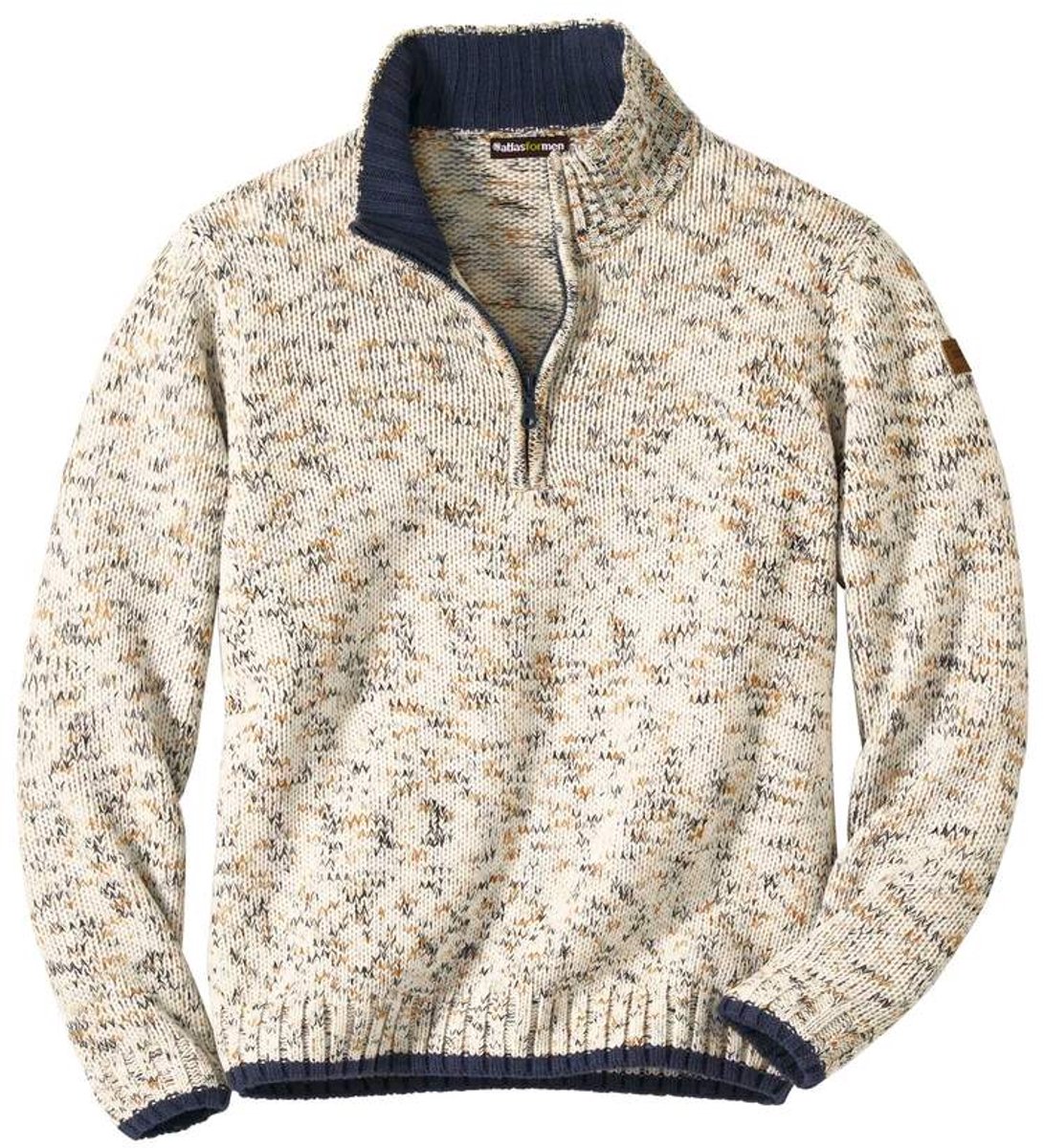 ATLAS FOR MEN - Tricottrui met schipperskraag Atlas® - Heren - Verkrijgbaar in grote maten - 5XL