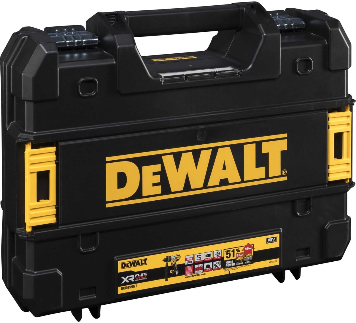 DeWalt DCD999 18V slagboormachine met 3 versnellingen